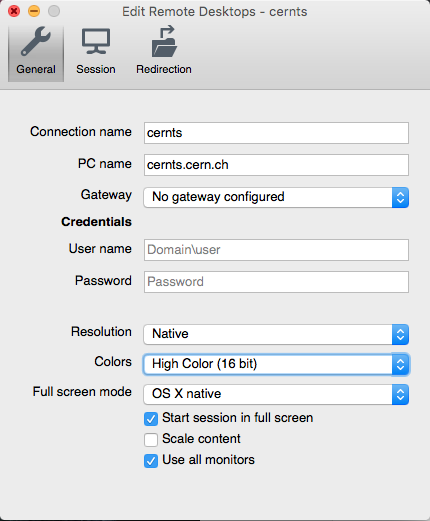 Microsoft Remote Desktop El Capitan